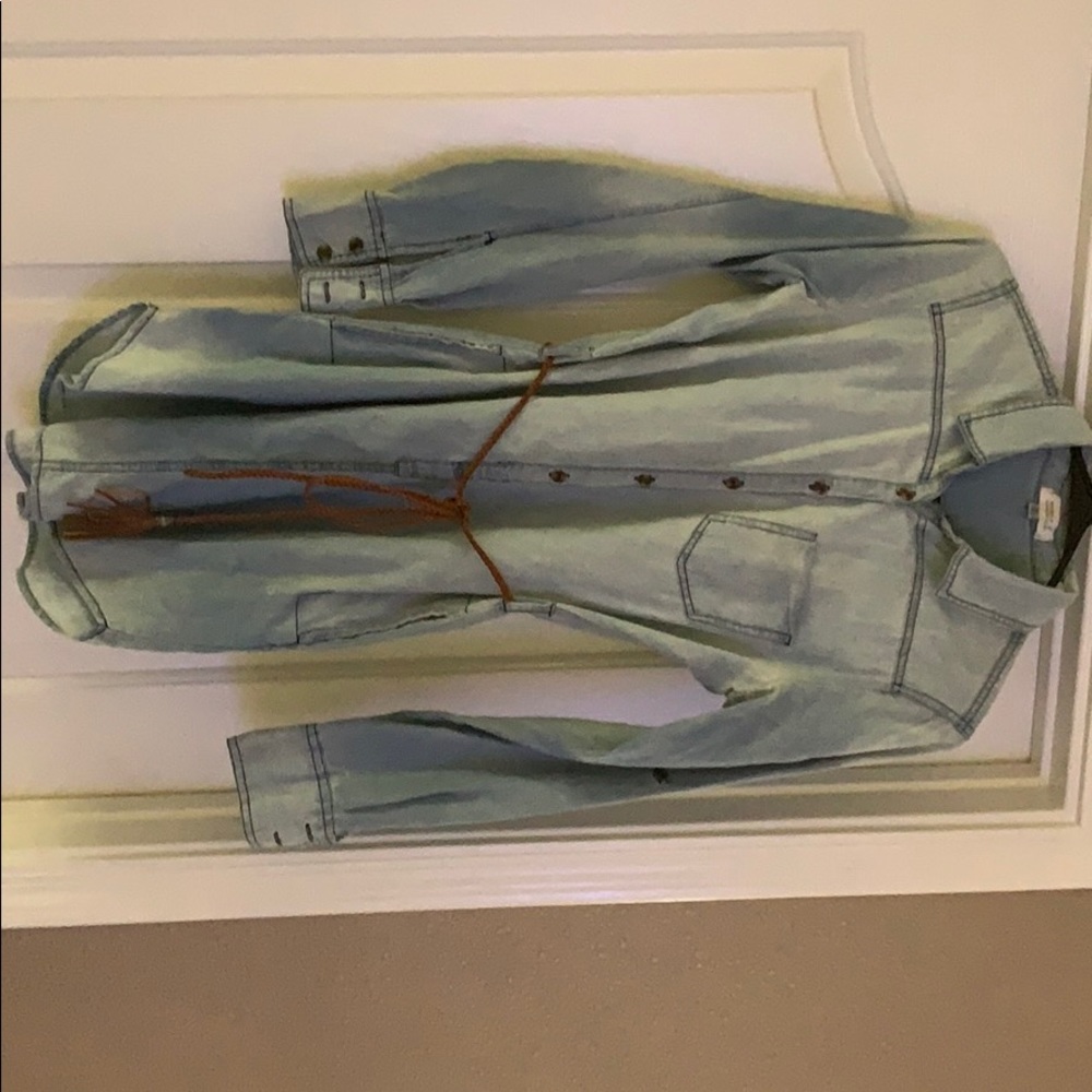 Denim shirt dress NWOT